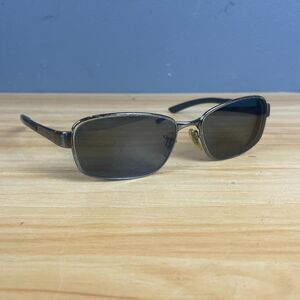 Ray-Ban Eyeglasses Black Rectangular Metal Frame Only 59-18